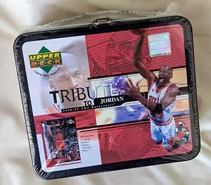 Vintage 1998 Upper Deck Tribute To Michael Jordan Lunch Box w30 Cards SEALED NEW - Picture 1 of 6