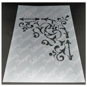 Plantilla Francesa De Colección Damasco Florecimiento Muebles Pintura Parcial Shabby Chic V3CF4 - Imagen 1 de 3