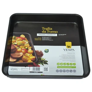 Teglia da forno Vespa in alluminio antiaderente 40x40x6 cm teglia da cucina - Foto 1 di 3