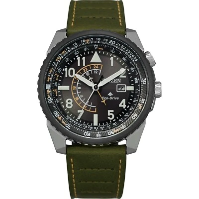 Citizen Eco-Drive Promaster Nighthawk Men's Slide Rule Watch 42mm BJ7138-04E - Image 1 of 4
