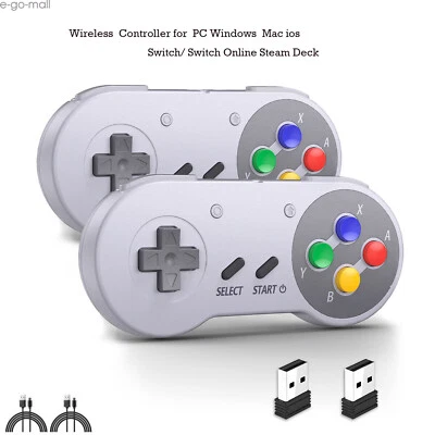 2PCS Wireless SNES Switch Online Controller Receiver For Switch /Switch 2 MAC PC - Image 1 of 4