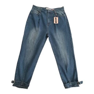 Damen Jeans Denim Blvd Los Angeles Mom Fit Blau Junior Größe 7 - Bild 1 von 12