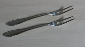 WMF 2200   2 Fleischgabeln / Wurstgabeln   19 cm  90er Silber   - Bild 1 von 5