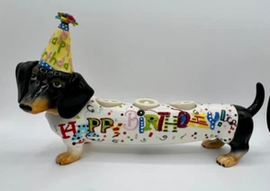 Westland Hot Diggity Dog Tea Light & Candle Holder - BIRTHDAY WEINER #16540 2006 - Picture 1 of 12