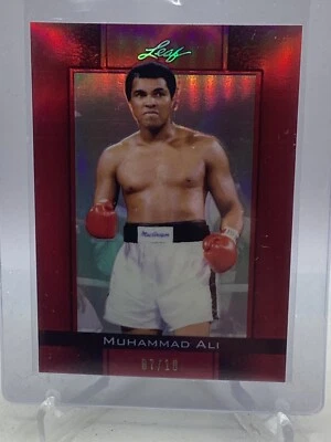 2010 Leaf Muhammad Ali Red Prismatic /10 #32 - Image 1 of 2