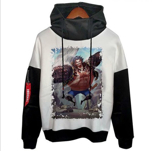 VETEMENTS Felpa con cappuccio One Piece Luffy Cosplay Anime