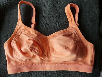 SPORTS BRA 34B Marks And Spencer HIGH IMPACT Non Wired Multiway Peach Pink BNWT • 12.11€