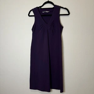 Abito Athleta Senorita Viola Midi Day Casual Allenamento Scollo V Taglia Media Alto - Foto 1 di 6