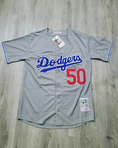 Mookie Betts #50 Gray Los Angeles Dodgers Jersey Cover