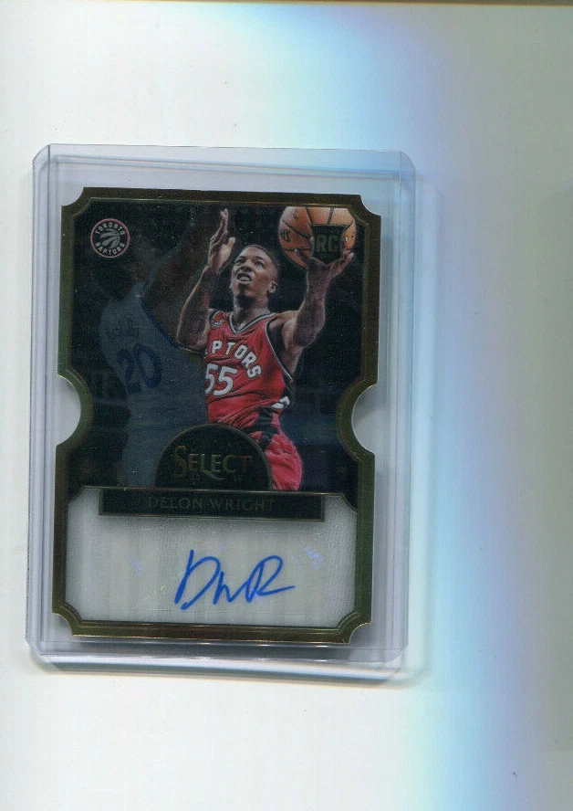 Autógrafos de novato troquelados Panini Select 2015-16 Delon Wright novato automático 35/60 Foto 1 de 1