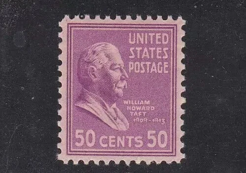 US, # 831 President William Taft, 1938, MLH - Image 1 of 1