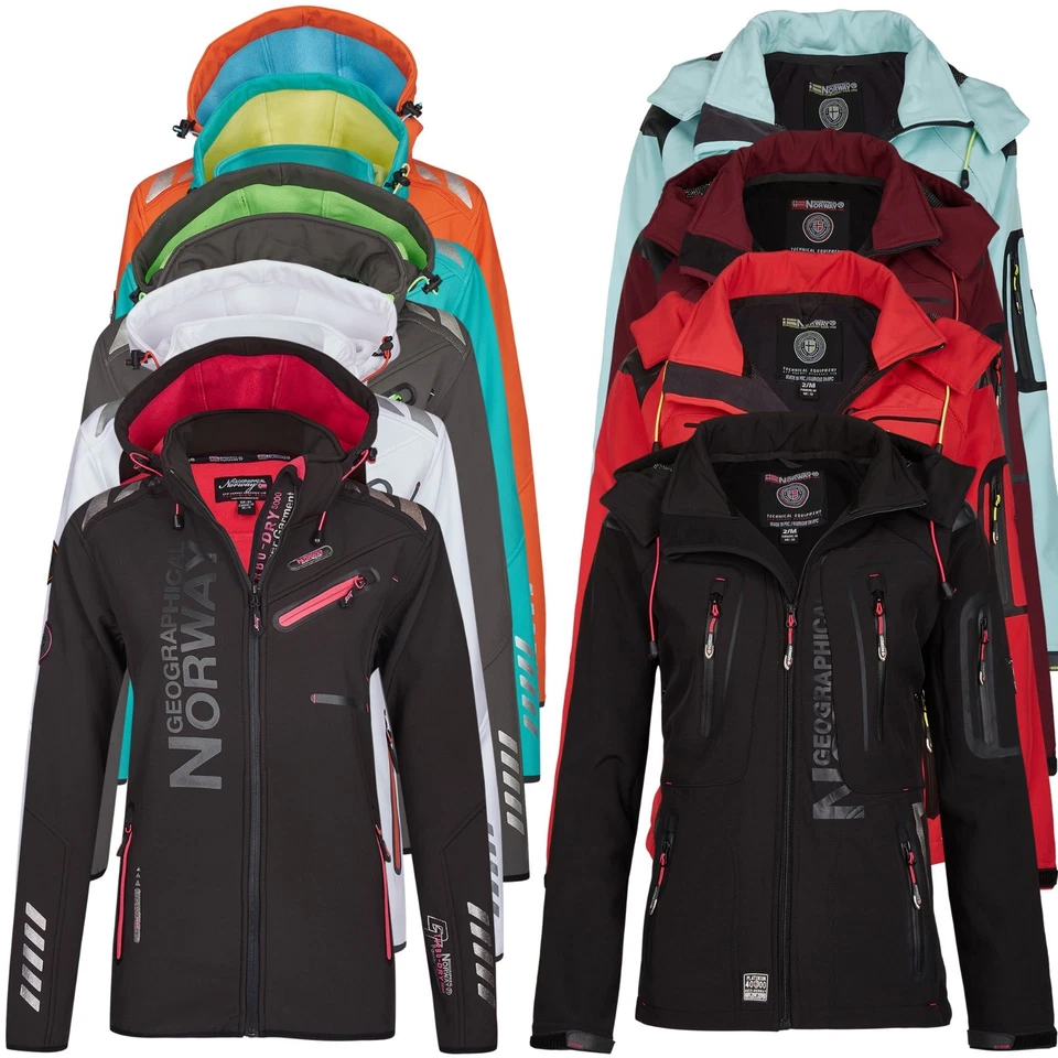 Geographical Norway Damen Softshelljacke Softshell Regen Outdoor Jacke S-XXL - Bild 1 von 1
