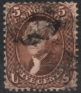 Sn:US #76 1863 5 cent US STAMP 1861-1866 National Bank Note Co. Thomas Jefferson - Picture 1 of 2