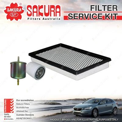 Sakura Oil Air Fuel Filter Service Kit for Ford Taurus DN DP 3.0L V6 03/96-1998 - image 1 of 2