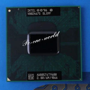For Intel Core 2 Duo T9600 2.8GHz 6MB 1066MHz Socket P Laptop CPU - Picture 1 of 1