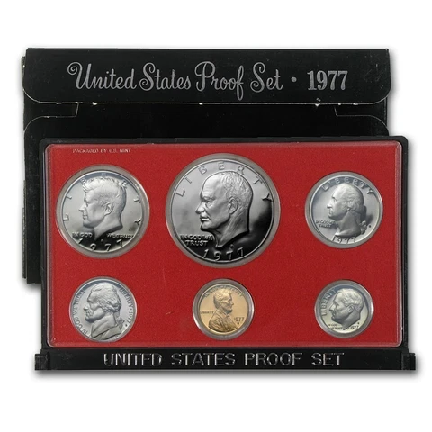(1) 1977 S United States Proof Set in Original Box Cover
