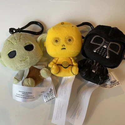 Funko Star Wars Misterio Minis Llaveros de Peluche Clásicos Lote de 3 Foto 1 de 2