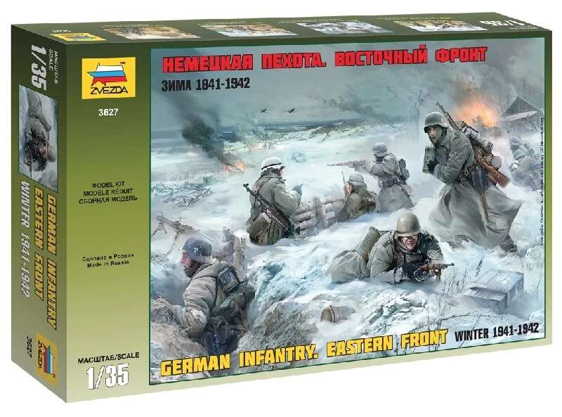 German Infantry Winter 1941/42 1:35 Figure Plastic Model Kit ZVEZDA
