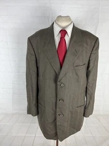 Pierre Cardin Men's Brown Solid Suit 46R 38X25 $495 - Picture 1 of 12