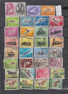 FRANCOBOLLI STAMPS LOTTO REPUBBLICA SAN MARINO USATI (L20685) - Picture 1 of 1