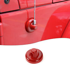 New ListingCar Exterior Accessories Antenna Base Cover for 2007+ Jeep Wrangler Jk Jl Jt Red