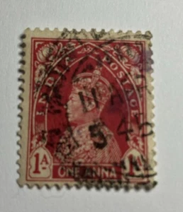 Briefmarke König Georg VI 1937 aus Indien 1 Indianer Anna - Bild 1 von 2