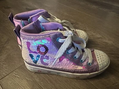 Prendas para el torso altas Skechers Big Kid Twilight Love con lentejuelas abatibles talla 2 para niñas Foto 1 de 4