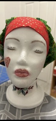 The Grinch Scrub Cap. Women's Surgical Bonnet. - Image 1 of 4