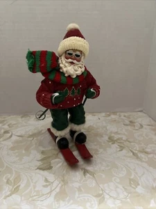 Clothtique Possible Dreams Santa's Slalom 2001 Downhill Skier Santa NO BOX - Picture 1 of 7