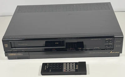 Reproductor de VCR Mitsubishi HS-339UR con control remoto - PARA REPUESTOS/REPARACIÓN - ¡COME CINTAS/LEER! Foto 1 de 4