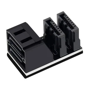 Dual SATA 7Pin Female To 7Pin Male Adapter Converter For Desktops Motherboard - Afbeelding 1 van 13