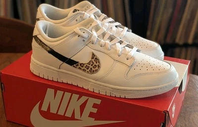 Nike Dunk Low SE Primal Blanco Estampado Animal - Mujer Talla 10 / Hombre 8.5 Foto 1 de 4