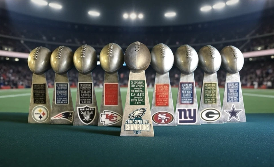 Championship Replica Super Bowl Football Trophy 15”. - Image 1 of 4