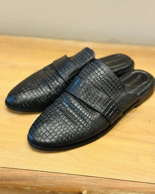 Mocasines Kaanas para mujer de cuero negro talla 8 hechos en Columbia Foto 1 de 4