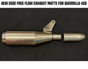 AEW EDGE FREE FLOW EXHAUST MATTE FIT FOR ROYAL ENFIELD GUERRILLA 450 - Picture 1 of 10