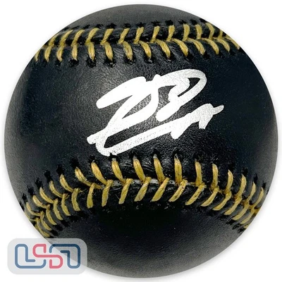 Jackson Chourio Brewers Signed Rawlings Black Major League Baseball USA SM JSA - Image 1 of 4