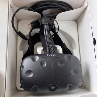 HTC VIVE Full VR Kit Headset Controllers Sensors Virtual Reality PC Gaming w/box - Image 1 of 4
