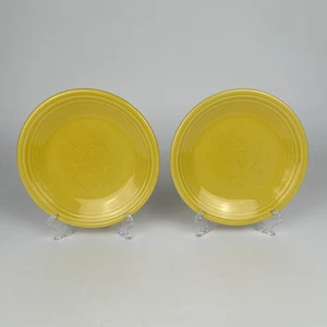 2er Set Fiesta Sonnenblumengelb 7" Salat/Dessertteller HLC Fiestaware - Bild 1 von 18