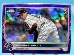 2022 Topps Chrome #USC164 Ron Marinaccio RC PURPLE REFRACTOR New York Yankees - Picture 1 of 2
