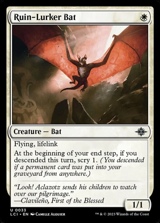 x1 Ruin-Lurker Bat - Lost Caverns of Ixalan - NM - MTG - Image 1 of 1