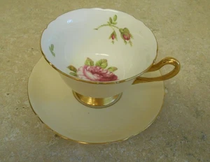 Shelley Tea Cup & Saucer Set English Rose 13640 - Picture 1 of 5
