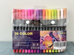 36 Colours Fine Felt Tip Marker Pen for Drawing and Colouring-(1xPack) - Picture 1 of 3