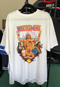 Camiseta Gráfica WWE WrestleMania Blanca Unisex 2XL Nueva sin etiquetas. - Imagen 1 de 6