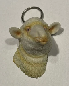 LLAVERO CORDERO GOMA 3D VINTAGE NUEVO STOCK ANTIGUO  - Imagen 1 de 3