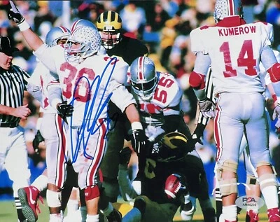 Chris Spielman Signed Autographed Ohio State Buckeyes Lions 8x10 Photo PSA/DNA - Image 1 of 2