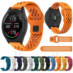 Silicone Breathable band Strap For Garmin Forerunner 165 265 55 Vivoactive 5 4 3 - Picture 1 of 36