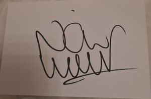 NICKY WEAVER HAND SIGNED 6 X 4 WHITE CARD MANCHESTER CITY MAN CITY 1999