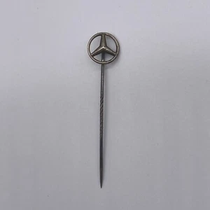 Vintage Mercedes Benz Logo Emblem Metal Automotive Lapel Hat Stick Pin - Picture 1 of 4