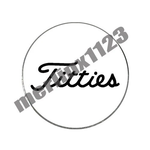 NO BRAND "Titties" Handmade Golf Ball Marker Novelty Gift