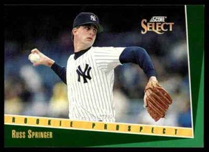 1993 Select Russ Springer New York Yankees #337 - Picture 1 of 2